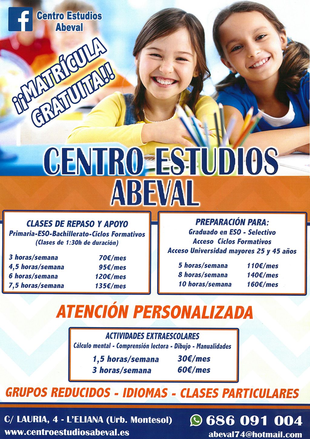 Centro Estudios Abeval precios 2018